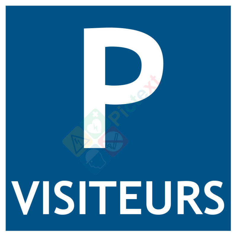 Panneau parking visiteurs