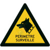 Picto périmètre surveillé chien maitre-chien