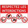 Respectez les interdictions sur chantier