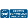 Panneau lunettes de protection obligatoires