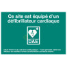 Affiche normalisée défibrillateur cardiaque