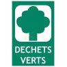 Panneau tri sélectif déchets verts