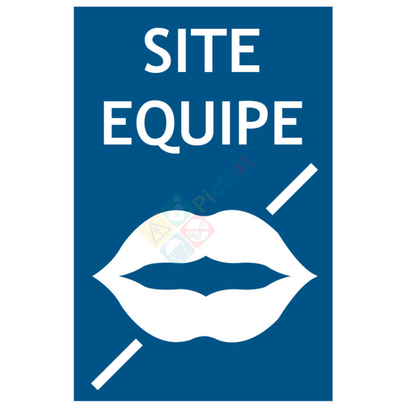 Panneau site équipé pour personnes muettes