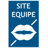 Panneau site équipé pour personnes muettes