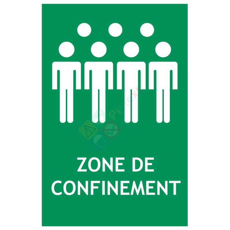 Panneau zone de confinement