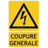 Panneau coupure générale électrique ISO7010