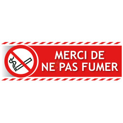 Panneau merci de ne pas fumer gamme xénon