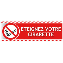 Panneau éteignez votre cigarette gamme xénon