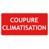 Panneau coupure climatisation