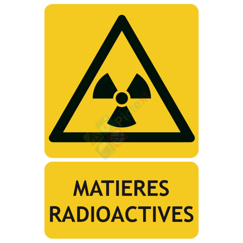 Panneau danger matières radioactives picto iso7010