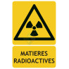 Panneau danger matières radioactives picto iso7010