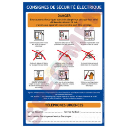 Consigne de sécurité electrique