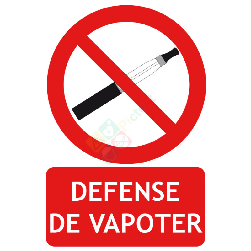 Panneau défense de vapoter