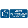 Panneau visière de protection obligatoire