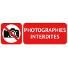 Panneau photographies interdites