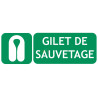 Panneau gilet de sauvetage