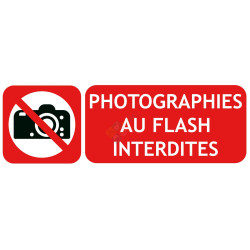 Panneau photographies au flash interdites