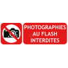 Panneau photographies au flash interdites