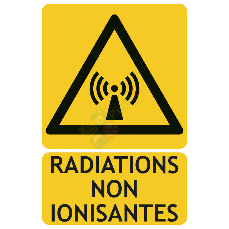 Panneau danger radiations non ionisantes picto ISO7010