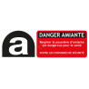 Panneau danger amiante