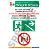 Escalier de secours droite ne pas prendre l'ascenseur