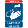 Panneaux COVID-19 lavage des mains obligatoire