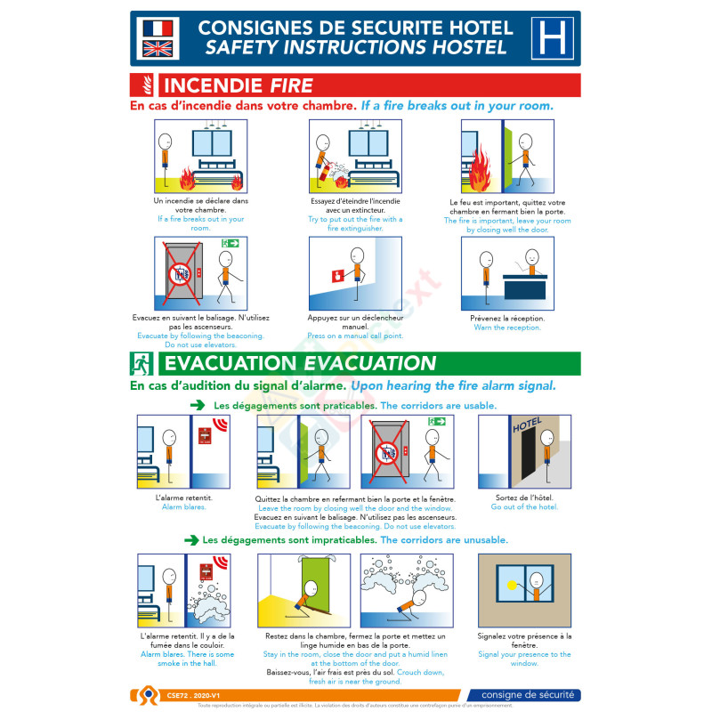 Consigne de sécurité hôtel BD