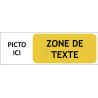 panneau sur mesure signalétique horizontale avec picto