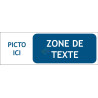 panneau sur mesure signalétique horizontale avec picto