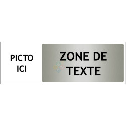 panneau sur mesure signalétique horizontale avec picto