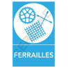 Panneau tri sélectif ferrailles