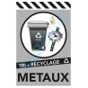 Panneau recyclage métaux