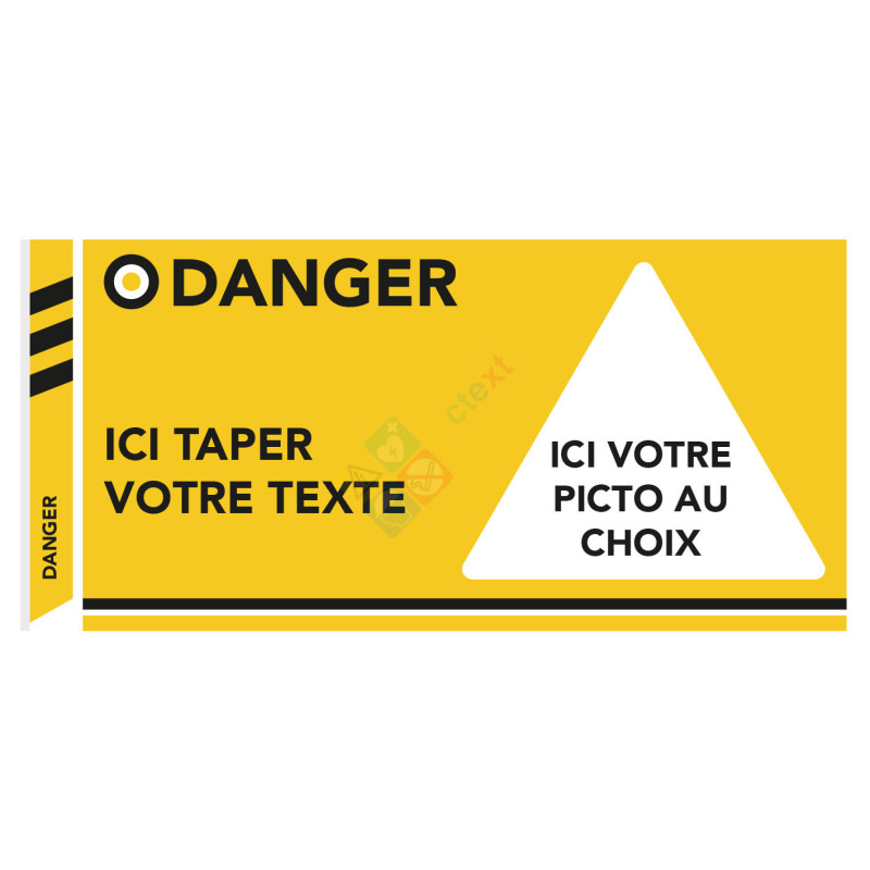 Signalétique danger sur mesure gamme ART