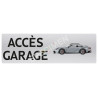 Panneau accès garage avec visuel intégré