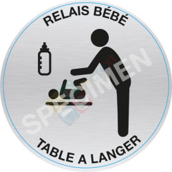 Sticker table à langer bébé