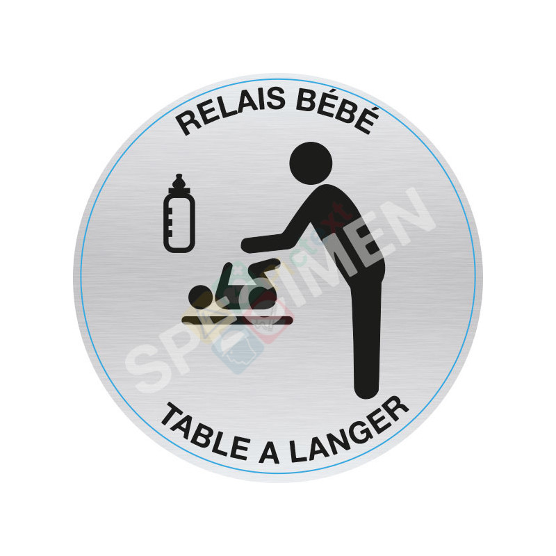 Sticker table à langer bébé