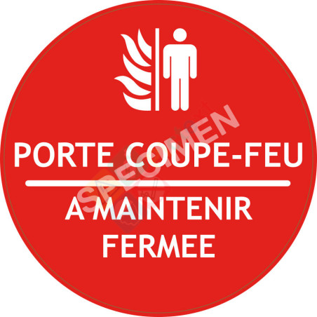 Sticker porte coupe-feu