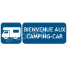 Panneau bienvenue aux camping-car