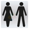 Pictogramme toilettes hommes et femmes