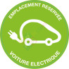 Sticker emplacement réservée voiture électrique (DIV50T)