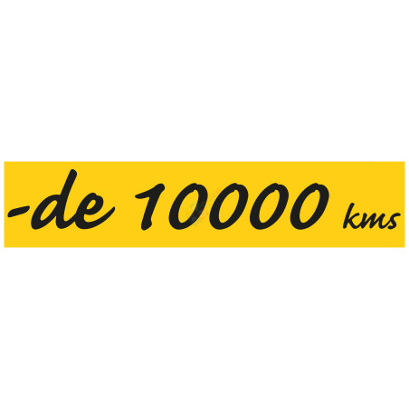 Panneau automobile moins de 10 000 kilomètres (AUT01)