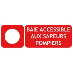 Panneau baie accessible aux sapeurs pompiers