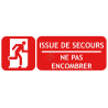 Panneau incendie issue de secours