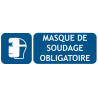 Panneau masque de soudage obligatoire