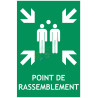 Panneau point de rassemblement