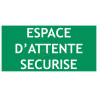 Panneau espace d'attente securise