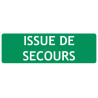 Panneau d'évacuation issue de secours texto