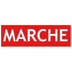 Panneau recto verso marche/arrêt