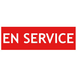 Panneau recto verso en service hors service