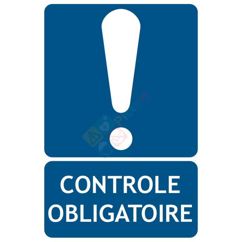 Panneau contrôle obligatoire